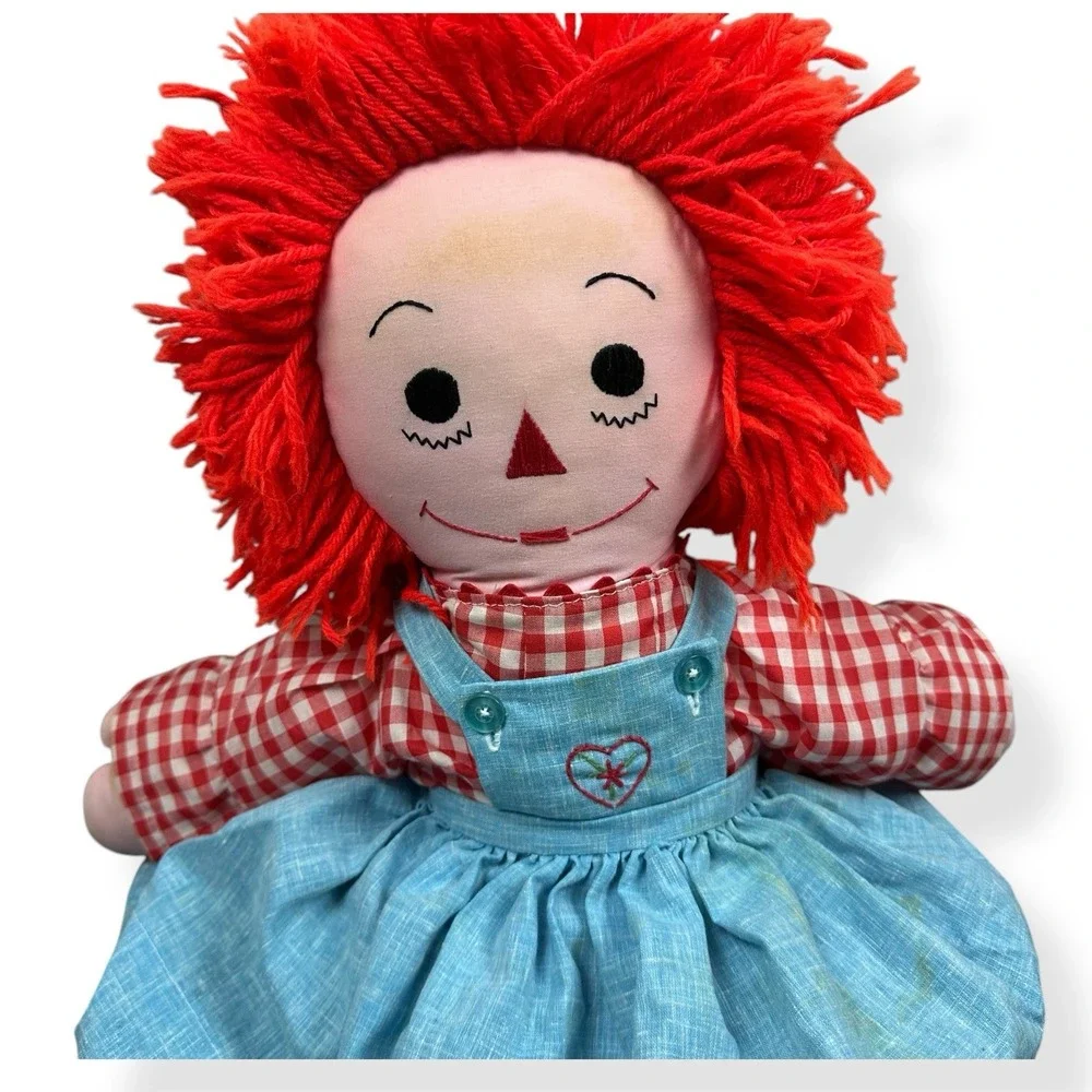 VTG Large Raggedy Ann Doll Handmade Doll And‎ Clothing 25